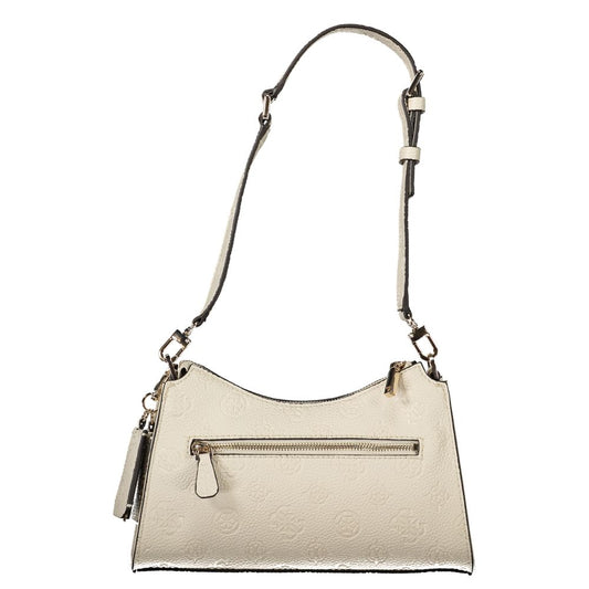 Guess Jeans Beige Polyethylen Damen Handtasche