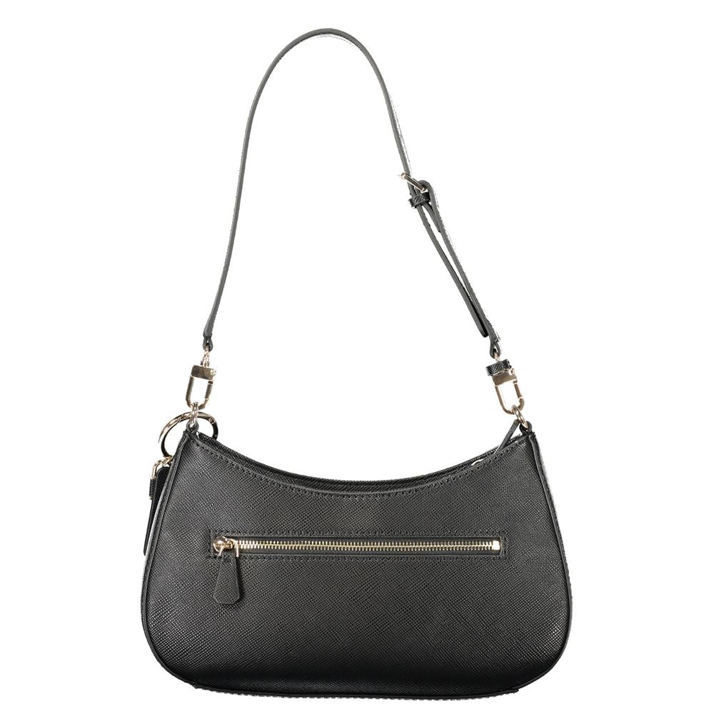 Guess Jeans Schwarze Polyethylen-Damenhandtasche