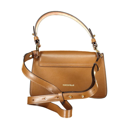 Coccinelle Braune Leder Damen Handtasche