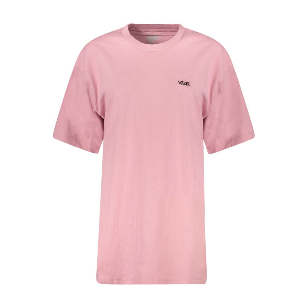 Vans – Rosafarbenes Baumwoll-T-Shirt für Damen