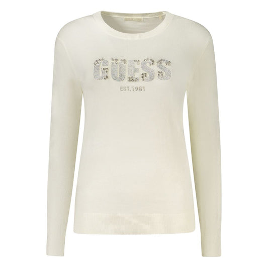Guess Jeans Weißer Viskose-Pullover für Damen