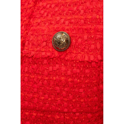 Balmain Red Wool Women Blazer