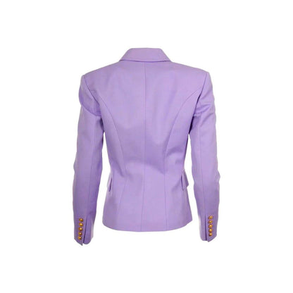 Balmain Purple Wool Women Blazer