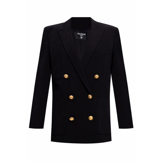Balmain – Schwarzer Viskose-Blazer für Damen