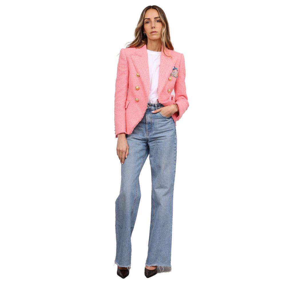 Balmain Rosa Baumwollblazer für Damen