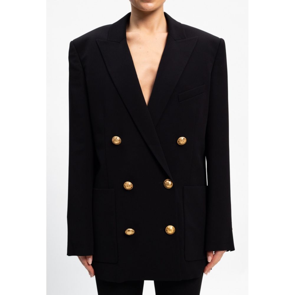 Balmain – Schwarzer Viskose-Blazer für Damen