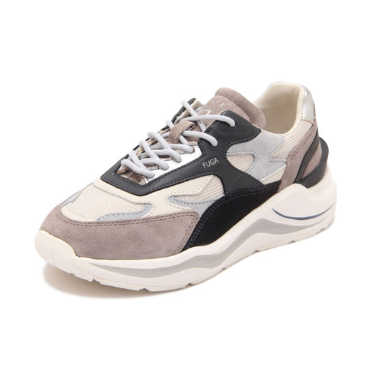 DATE Beige Ledersneaker
