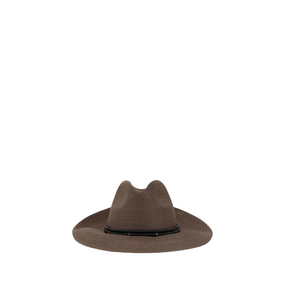 Brunello Cucinelli Fedora aus Hanf und Techno-Baumwolle
