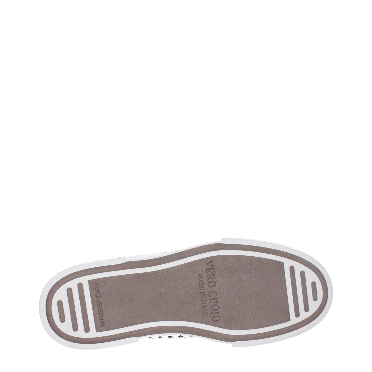 Dolce &amp; Gabbana Weiße niedrige Lederschuhe