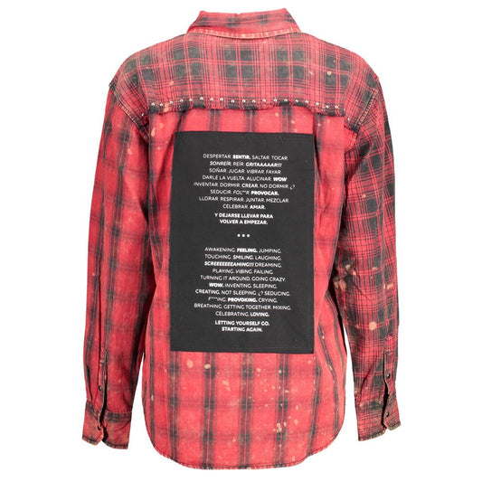 Desigual Rotes Baumwollhemd