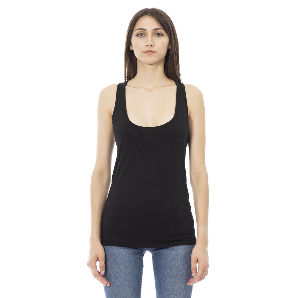 Just Cavalli – Schwarzes Viskose-Tanktop