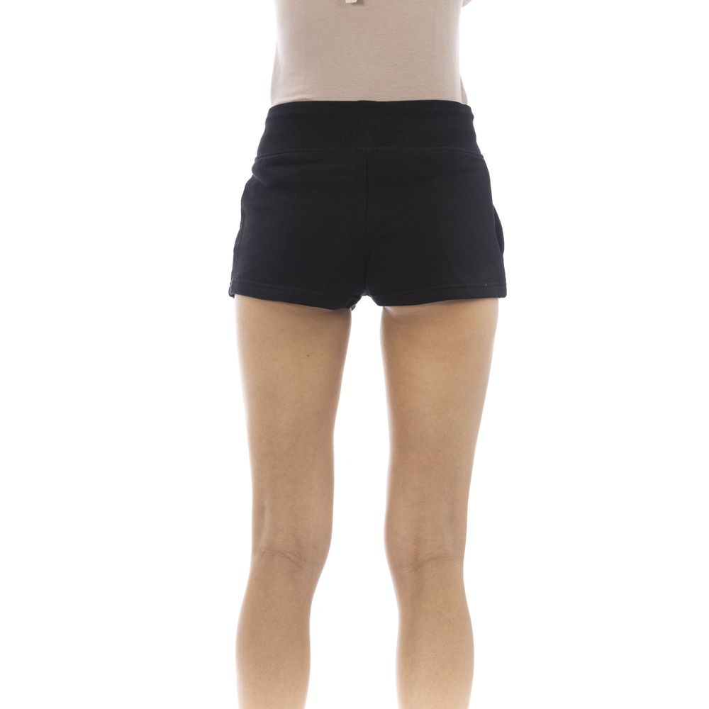 Just Cavalli Schwarze kurze Shorts aus Baumwolle für Damen