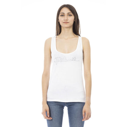 Just Cavalli – Weißes Viskose-Tanktop