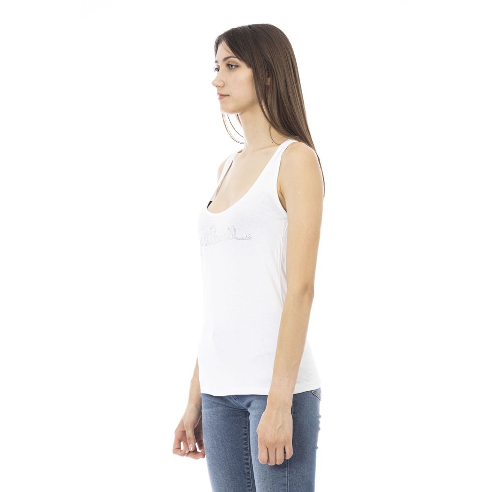 Just Cavalli – Weißes Viskose-Tanktop