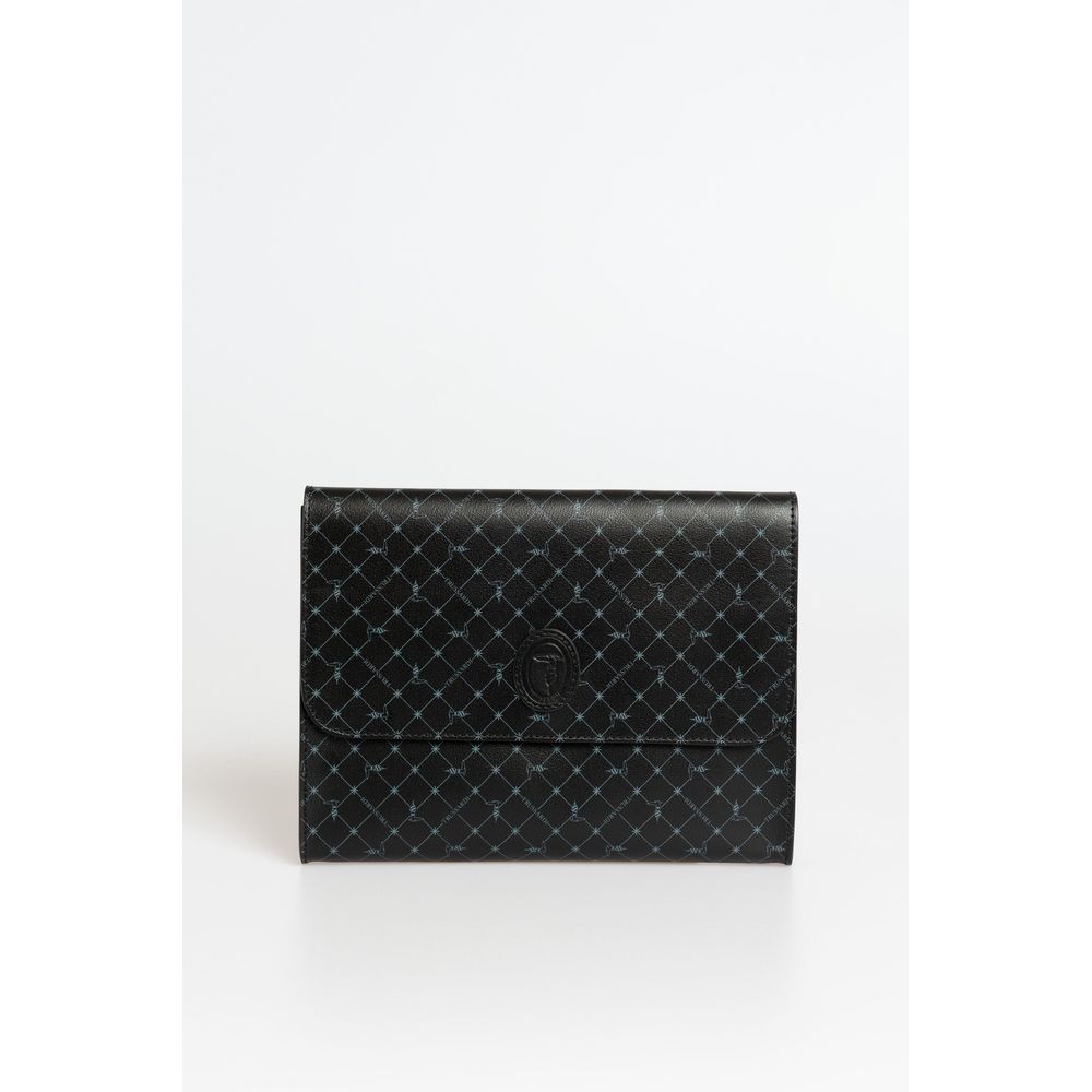 Trussardi Schwarze Polyester-Männer-Clutch