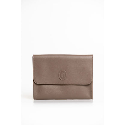 Trussardi Braune Polyester Herren Clutch