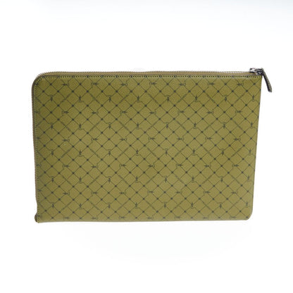 Trussardi Grüne Leder Herren Clutch