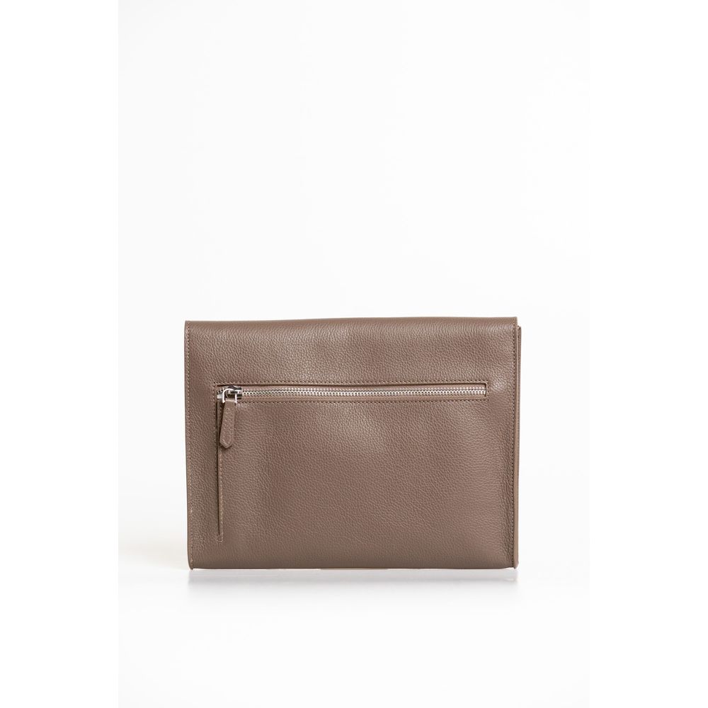Trussardi Braune Polyester Herren Clutch