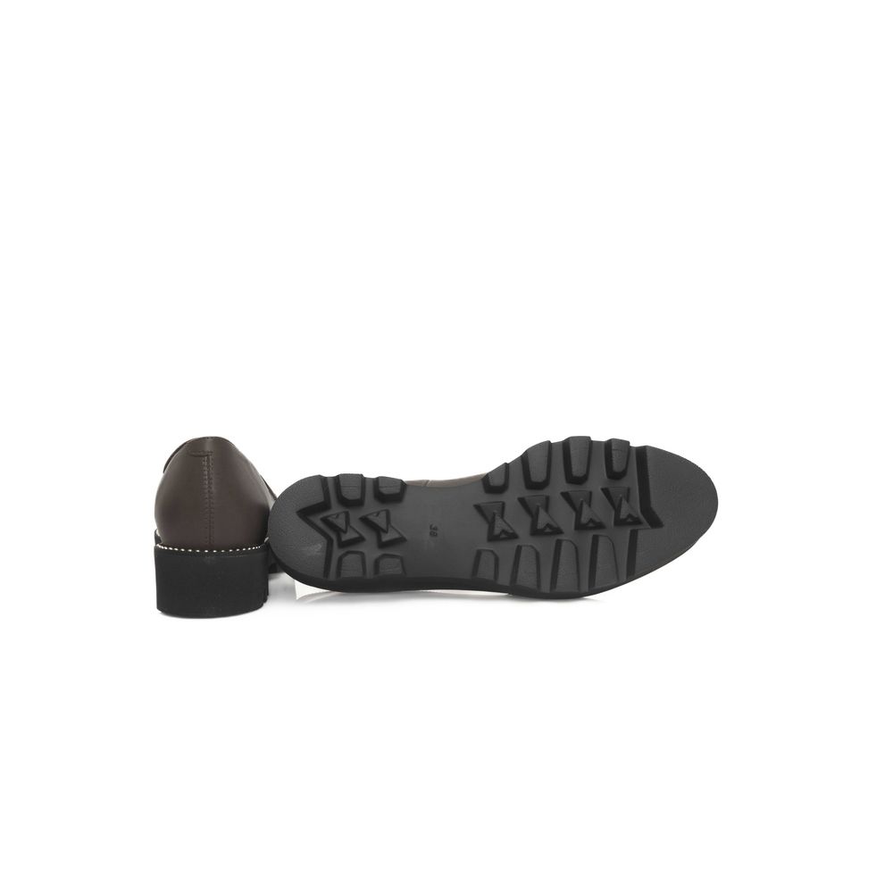 Cerruti 1881 Damen-Loafer aus braunem Rindsleder