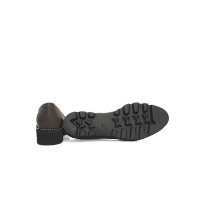 Cerruti 1881 Damen-Loafer aus braunem Rindsleder