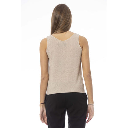 Baldinini Trend Beige Wolltop für Damen