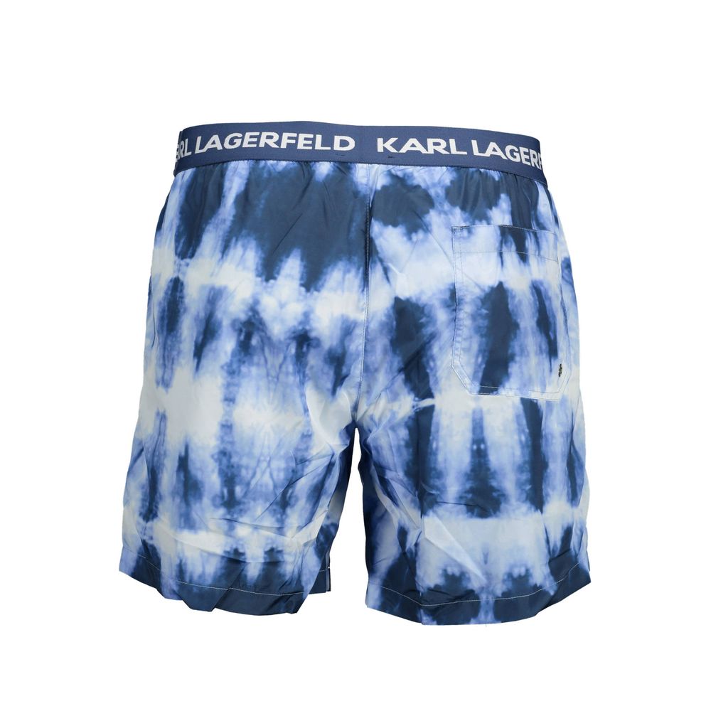 Karl Lagerfeld Blaue Polyester-Bademode
