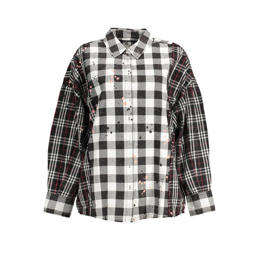 Desigual Schwarzes Baumwollhemd