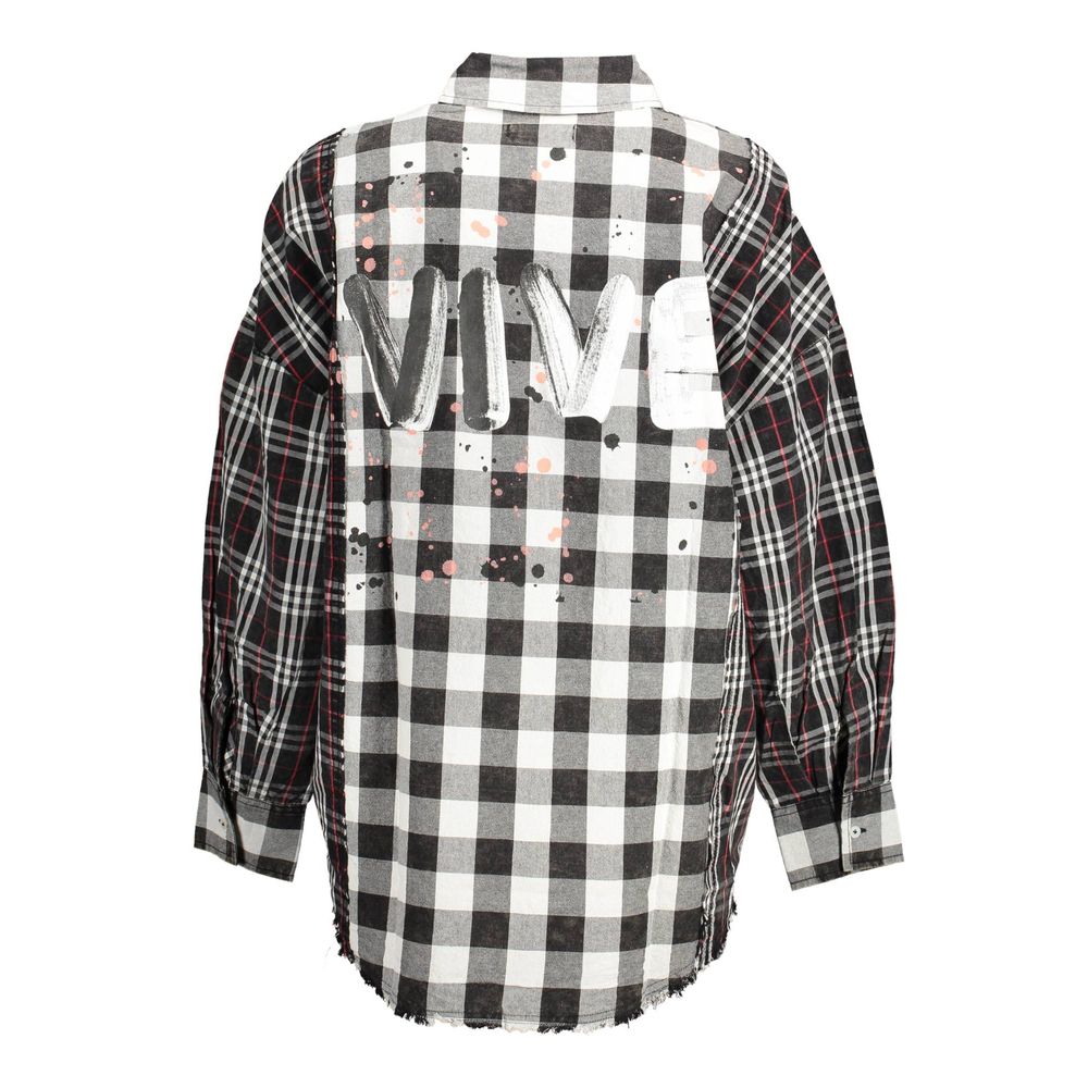 Desigual Schwarzes Baumwollhemd