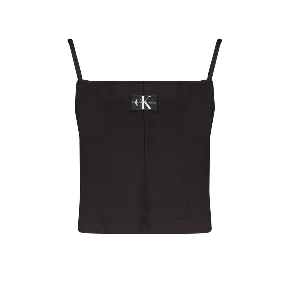 Calvin Klein – Schwarzes Elastanhemd