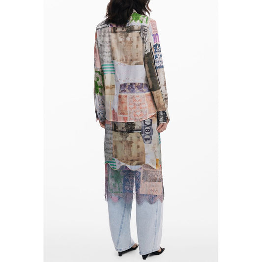 Desigual Beiges Baumwollhemd