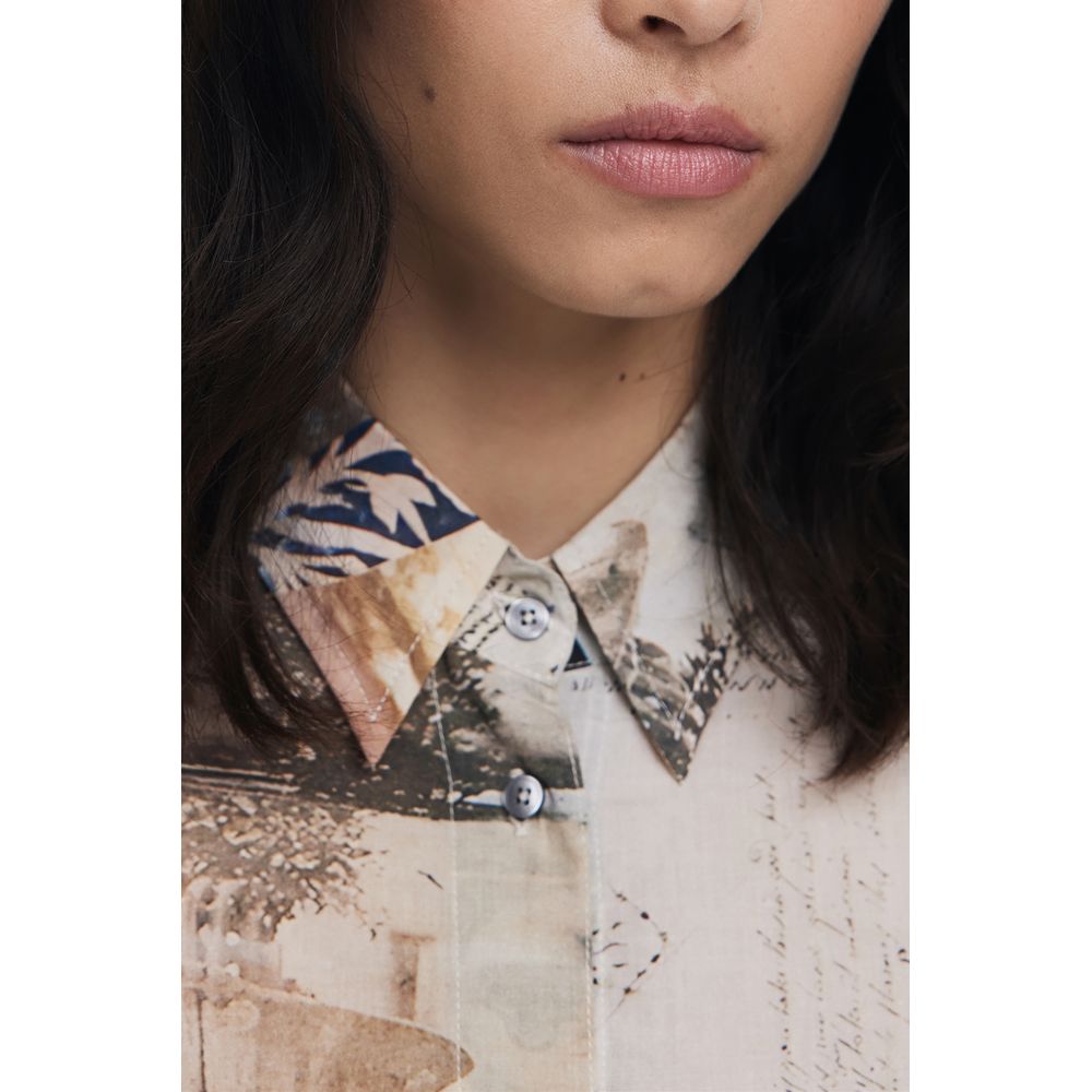 Desigual Beiges Baumwollhemd