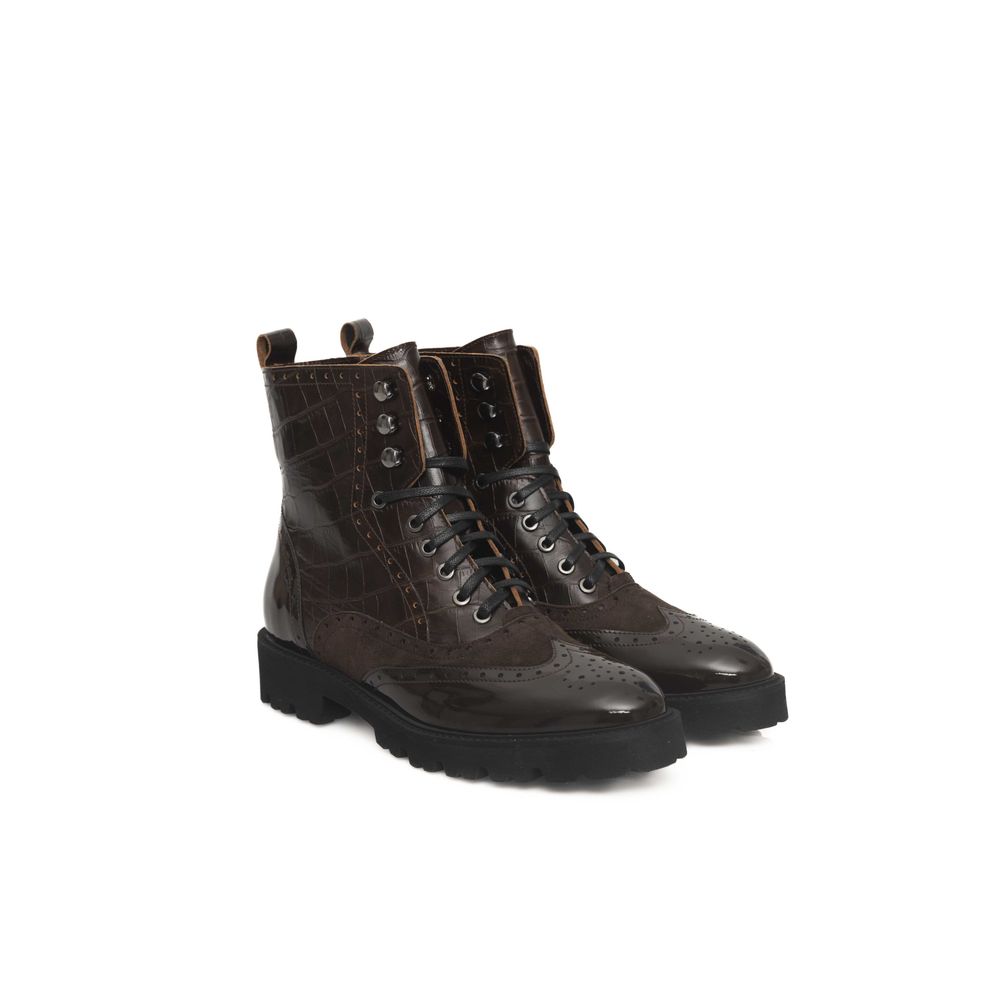 Cerruti 1881 Damenstiefel aus braunem Leder