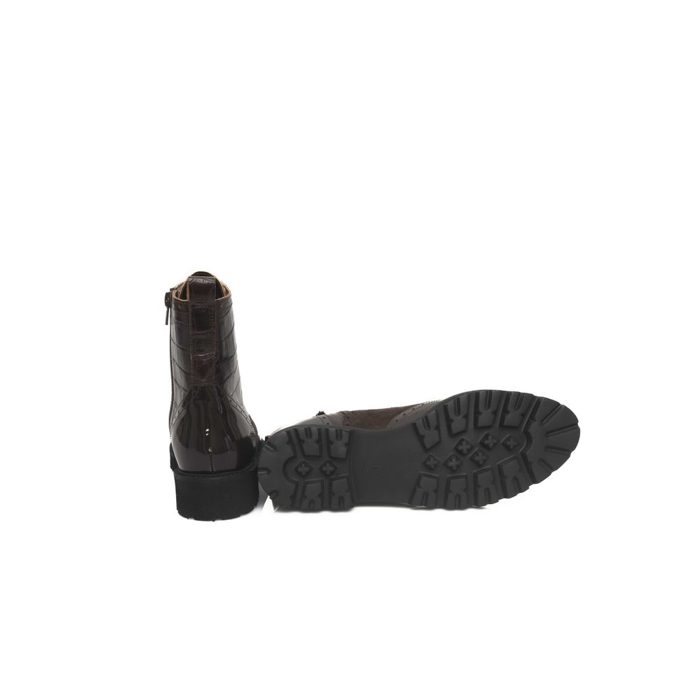 Cerruti 1881 Damenstiefel aus braunem Leder