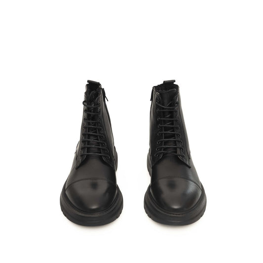 Cerruti 1881 Herrenstiefel aus schwarzem Leder