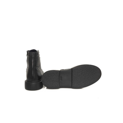 Cerruti 1881 Herrenstiefel aus schwarzem Kalbsleder