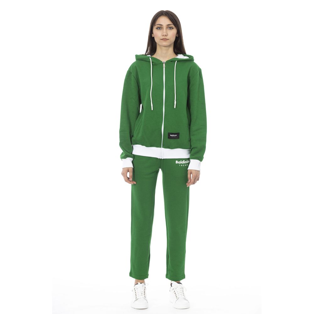 Baldinini Trend Grüner Baumwollpullover für Damen