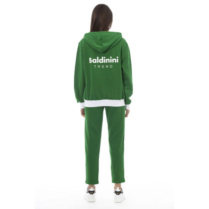 Baldinini Trend Grüner Baumwollpullover für Damen