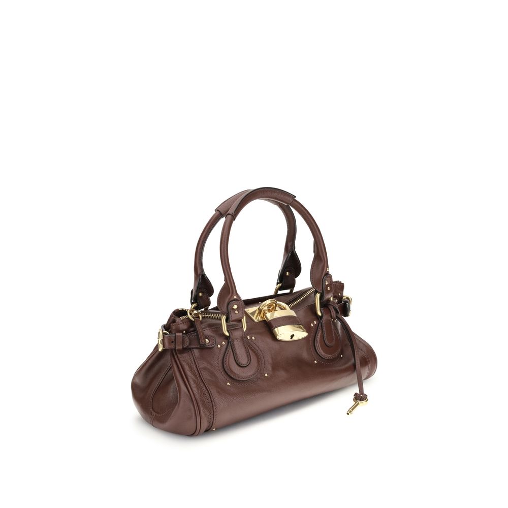 Chloé Bordeaux Schultertasche aus Büffel-Leder
