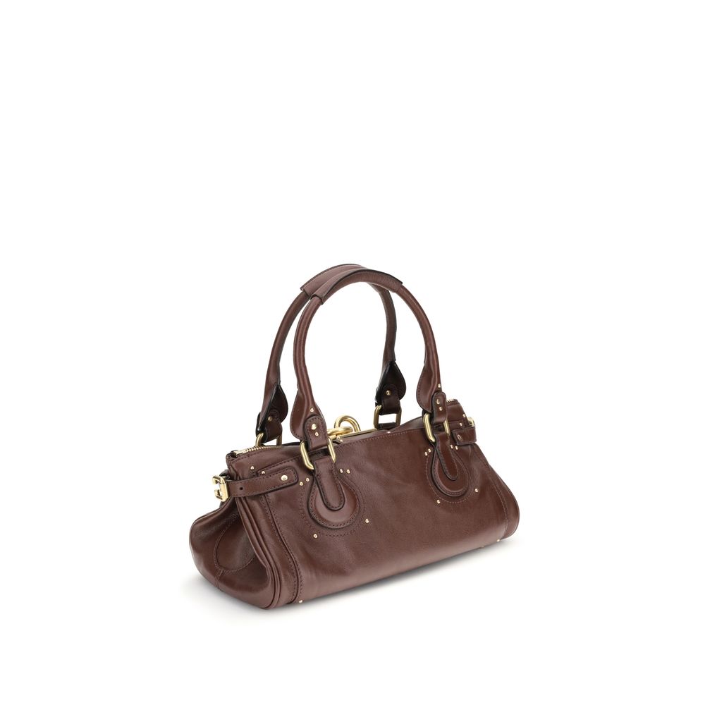 Chloé Bordeaux Schultertasche aus Büffel-Leder