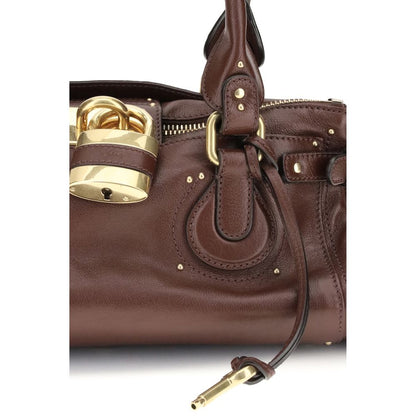 Chloé Bordeaux Schultertasche aus Büffel-Leder