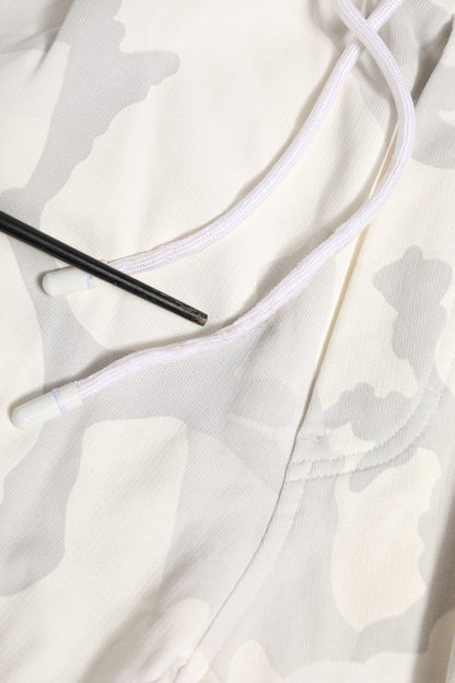 Dolce &amp; Gabbana – Weiße Cargo-Jogginghose mit Camouflage-Muster