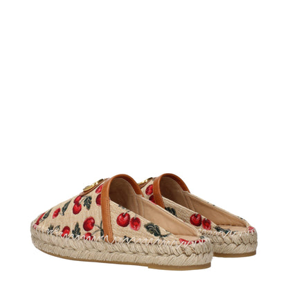 Valentino Garavani – Hausschuhe aus Bast in Beige