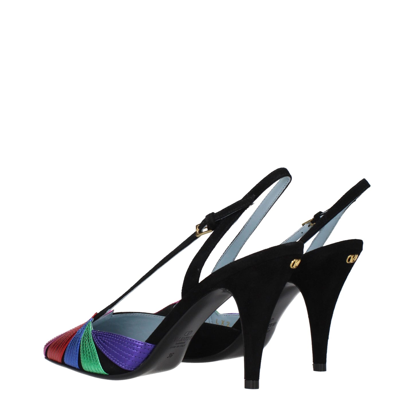 Valentino Garavani – Pumps aus schwarzem Leder mit hohem Absatz