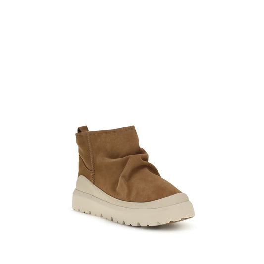 UGG Brown Leather Ankle Boots