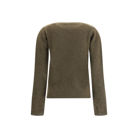 P.A.R.O.S.H. Green Raccoon Fur Sweatshirt