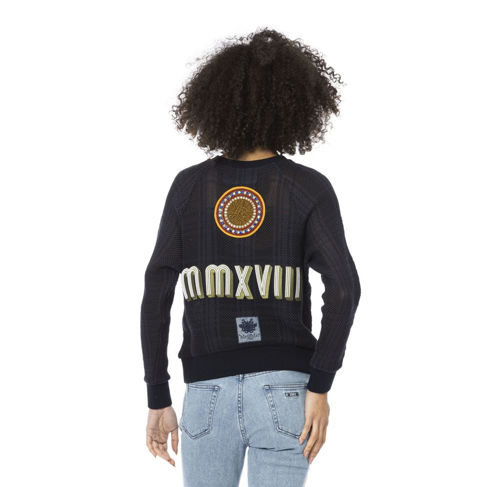 Mr&amp;Mrs Italy Blaues Baumwollhemd für Damen