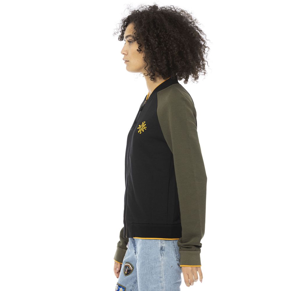 Mr&amp;Mrs Italy Damenpullover aus schwarzer Baumwolle