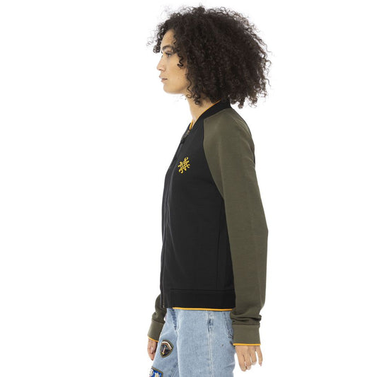 Mr&amp;Mrs Italy Damenpullover aus schwarzer Baumwolle