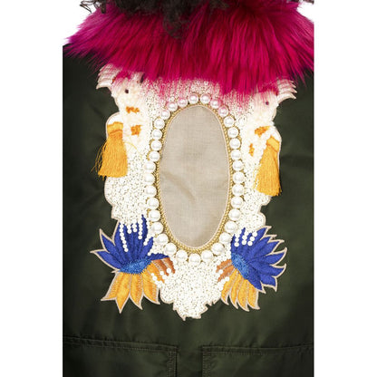 Mr&amp;Mrs Italy Grüne Damen-Bomberjacke aus Polyamid