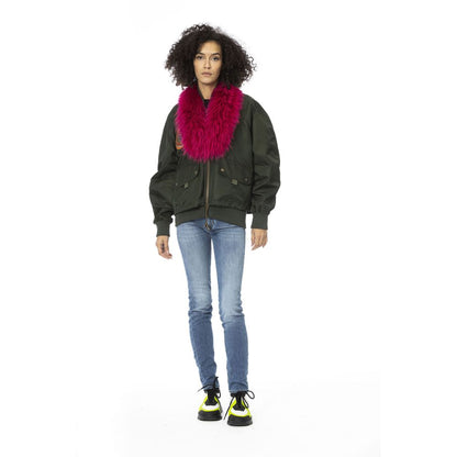 Mr&amp;Mrs Italy Grüne Damen-Bomberjacke aus Polyamid